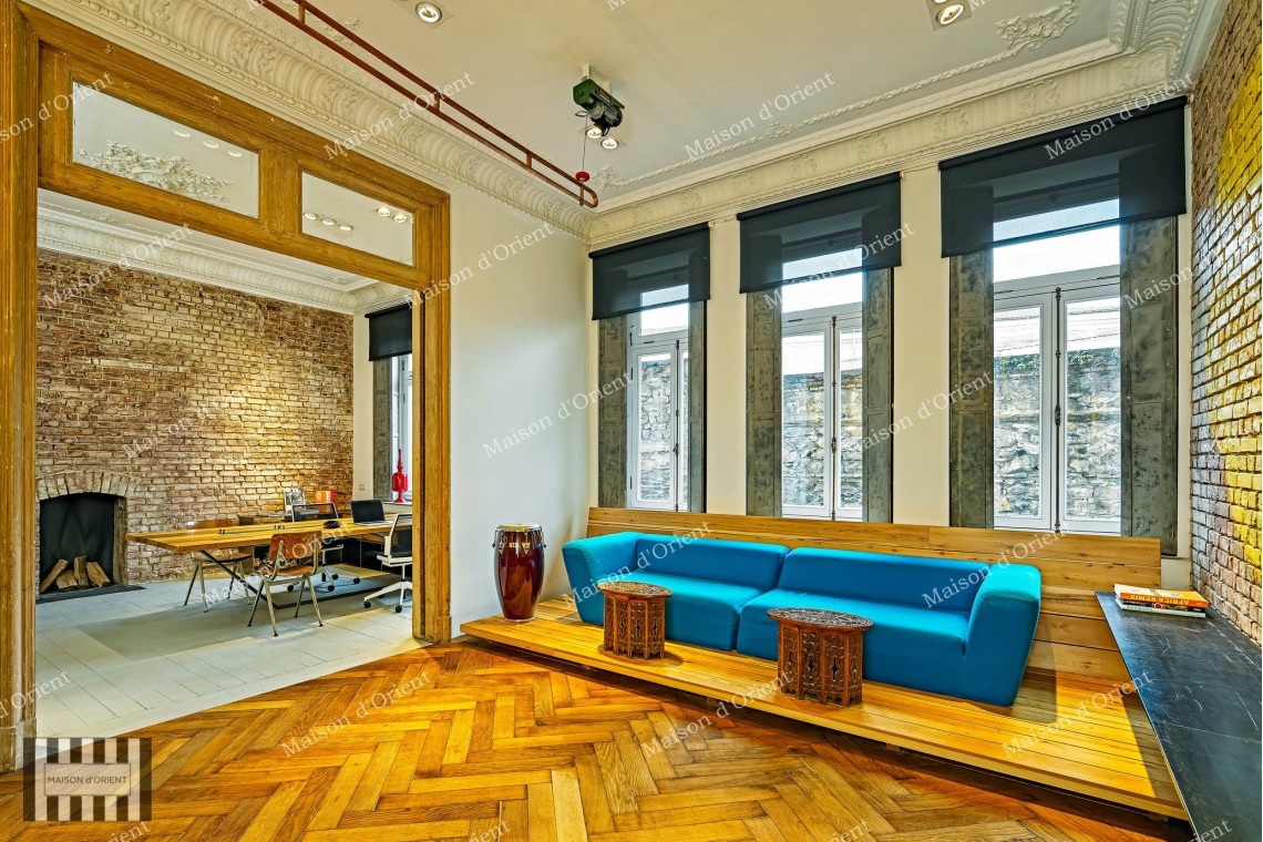 Duplex Office for Rent in Historical Mizzi Building, Galatasaray 