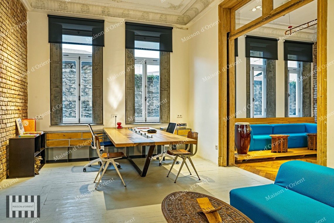 Duplex Office for Rent in Historical Mizzi Building, Galatasaray 