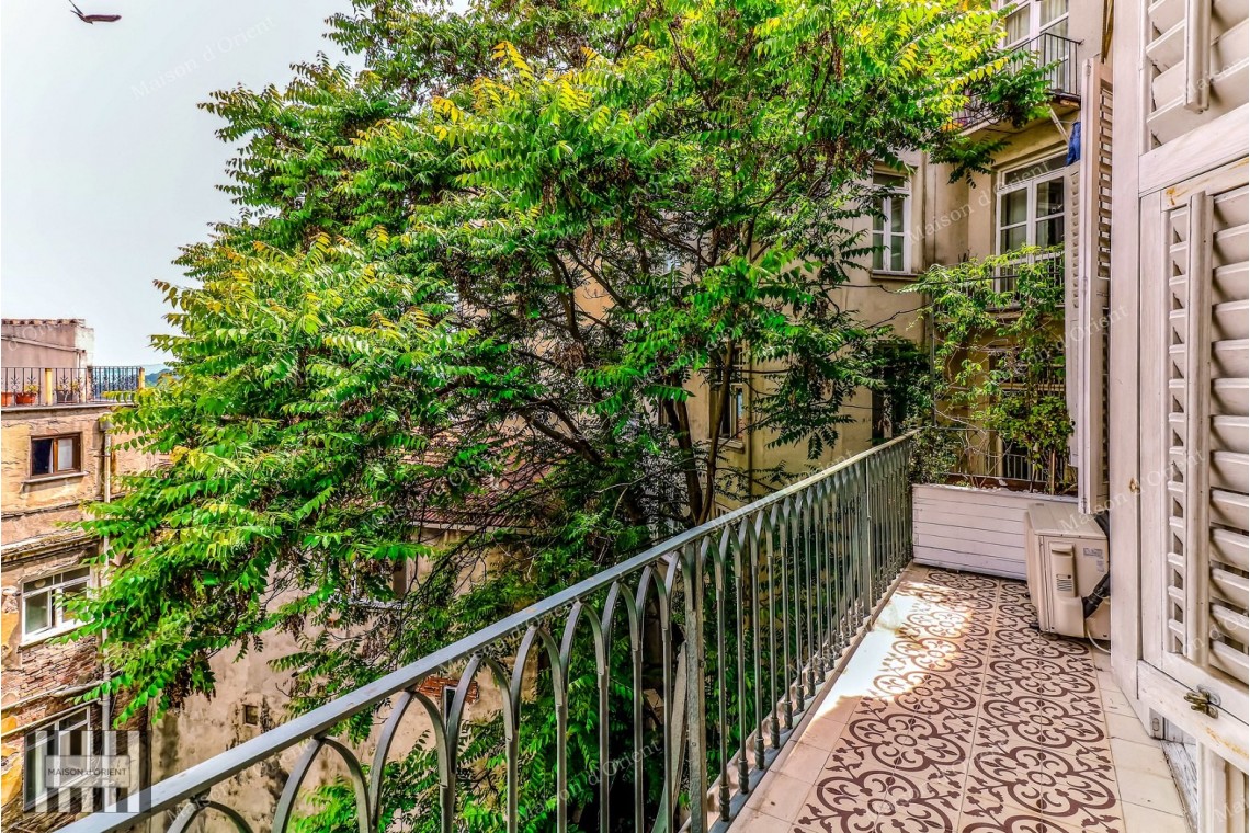 2+1 Duplex with Bosphorus View for Rent in Galata