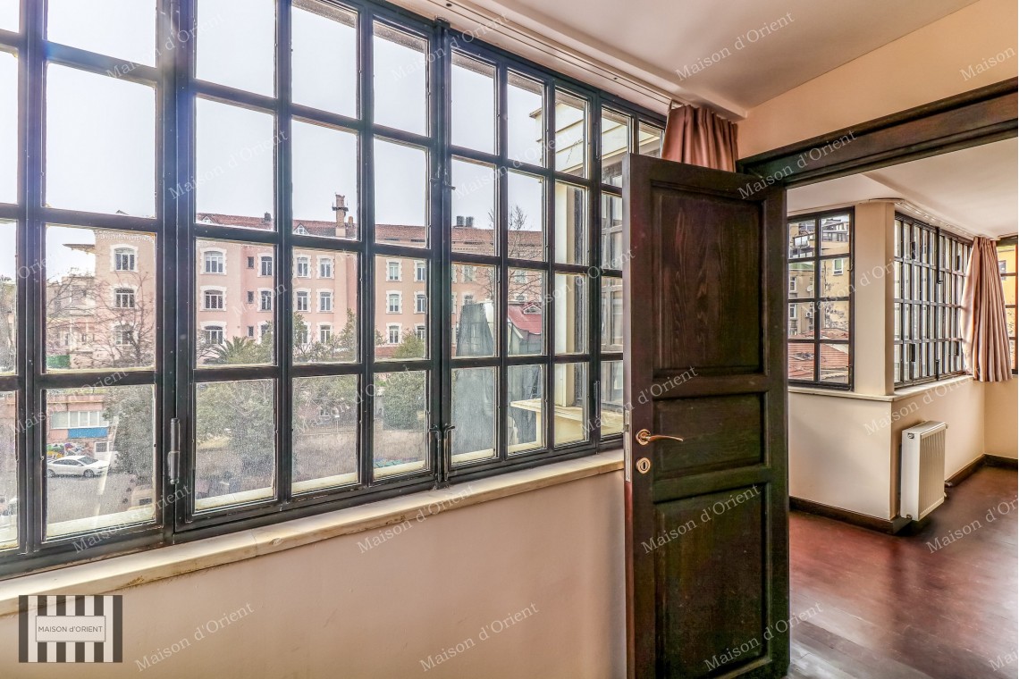 Duplex with Terrace for Rent in Cihangir Pamir Bey Building