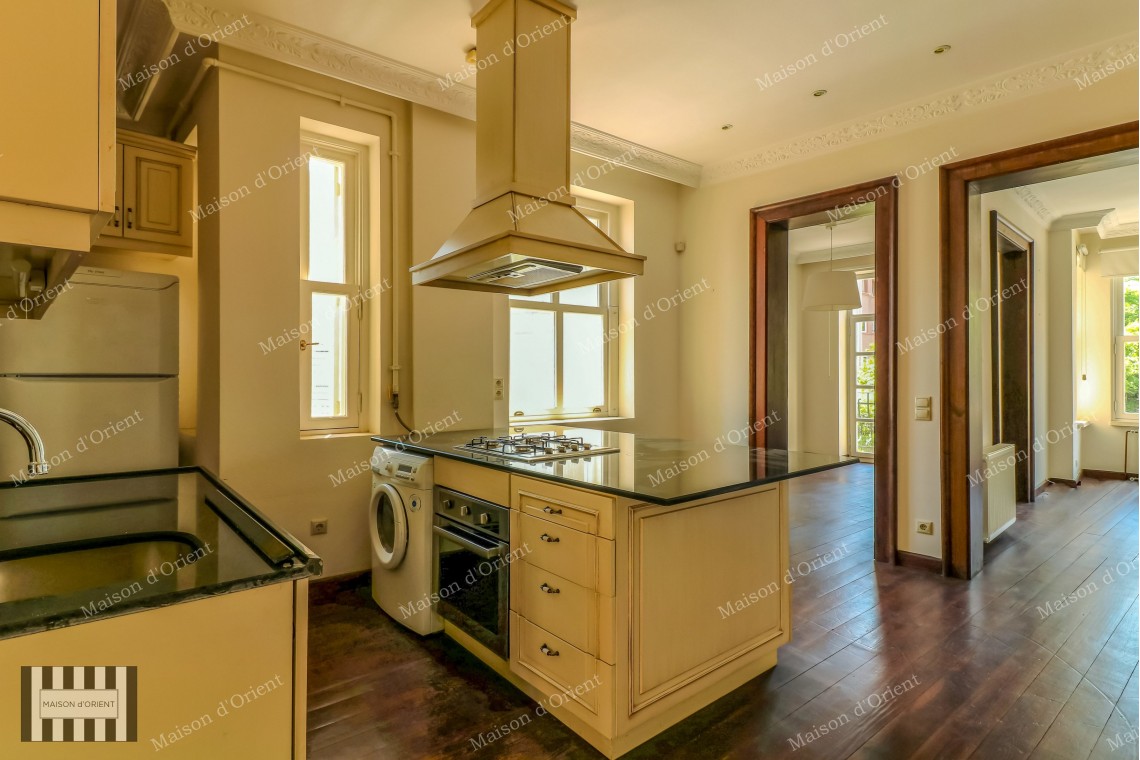 Duplex with Terrace for Rent in Cihangir Pamir Bey Building