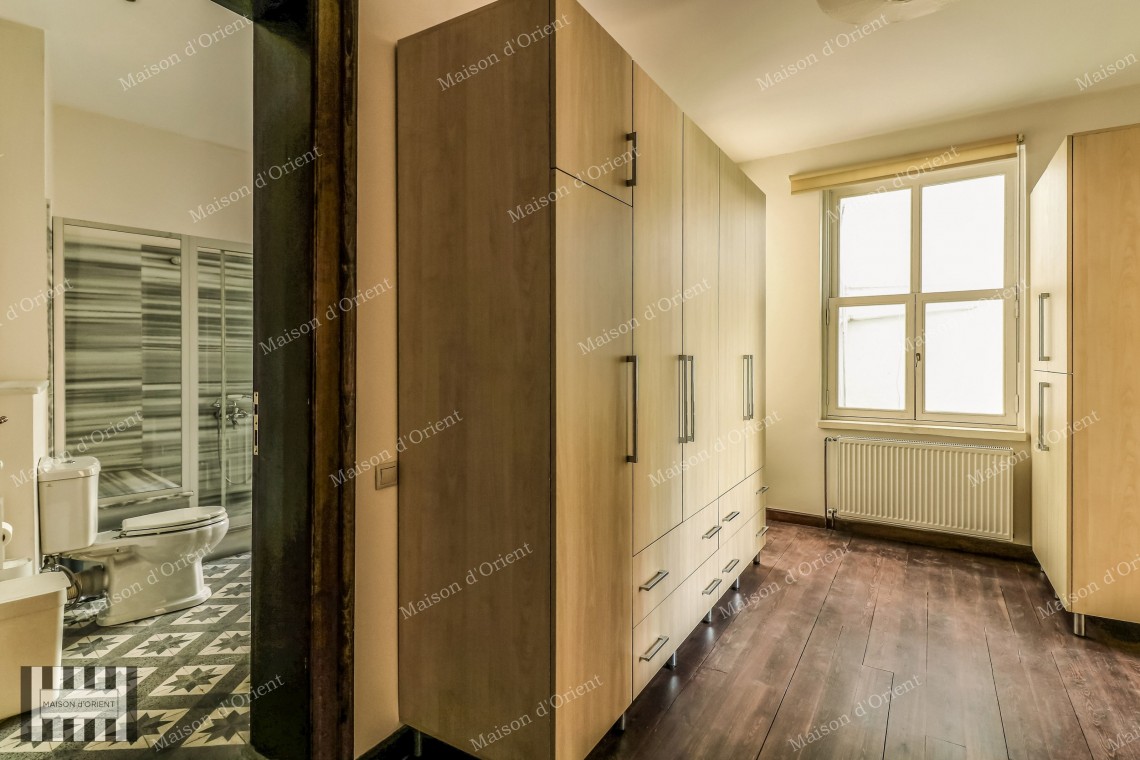 Duplex with Terrace for Rent in Cihangir Pamir Bey Building