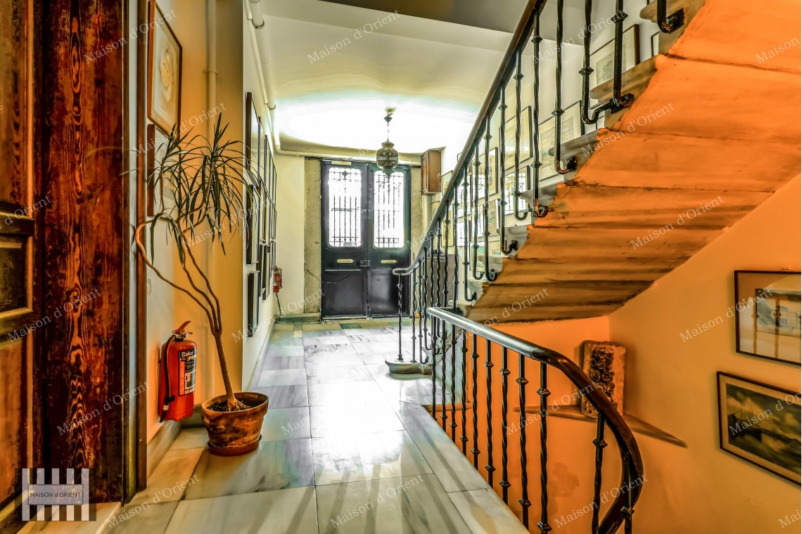 Duplex with Terrace for Rent in Cihangir Pamir Bey Building