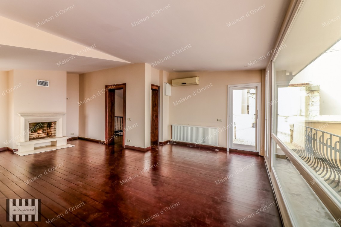Duplex with Terrace for Rent in Cihangir Pamir Bey Building