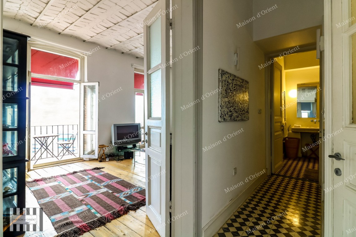 Flat for Rent with Bosphorus View in Galata