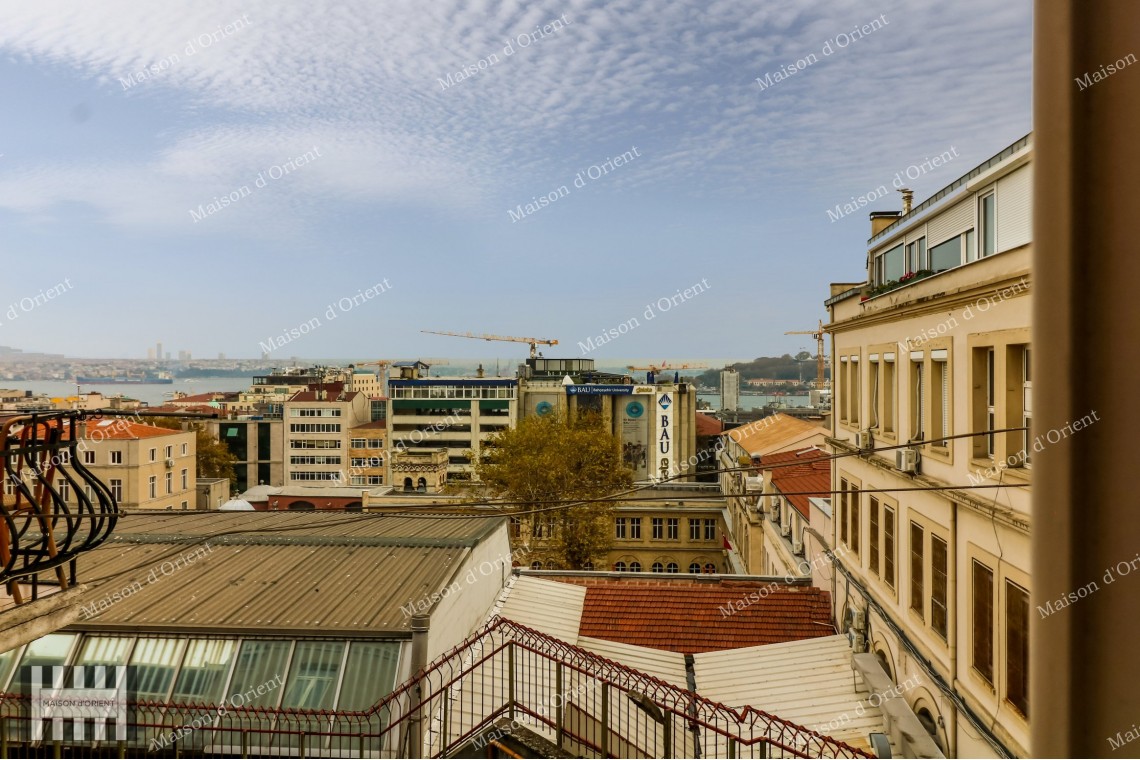 2+1 Rental Flat in Historical Esat Bey Building, Galata