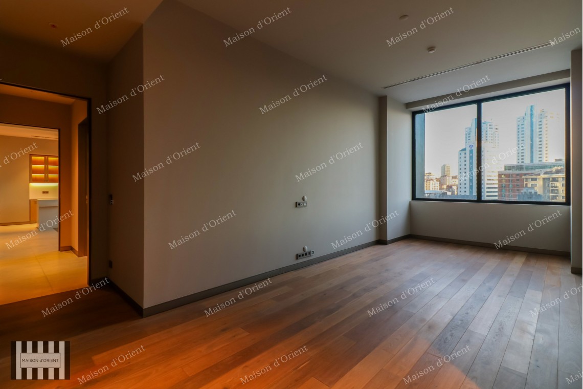 High Ceiling 2+1 Residence with City View for Sale in Nisantasi