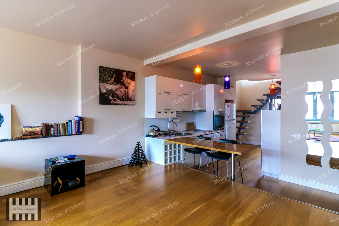 Furnished Duplex with Private Terrace for Sale in Cukurcuma