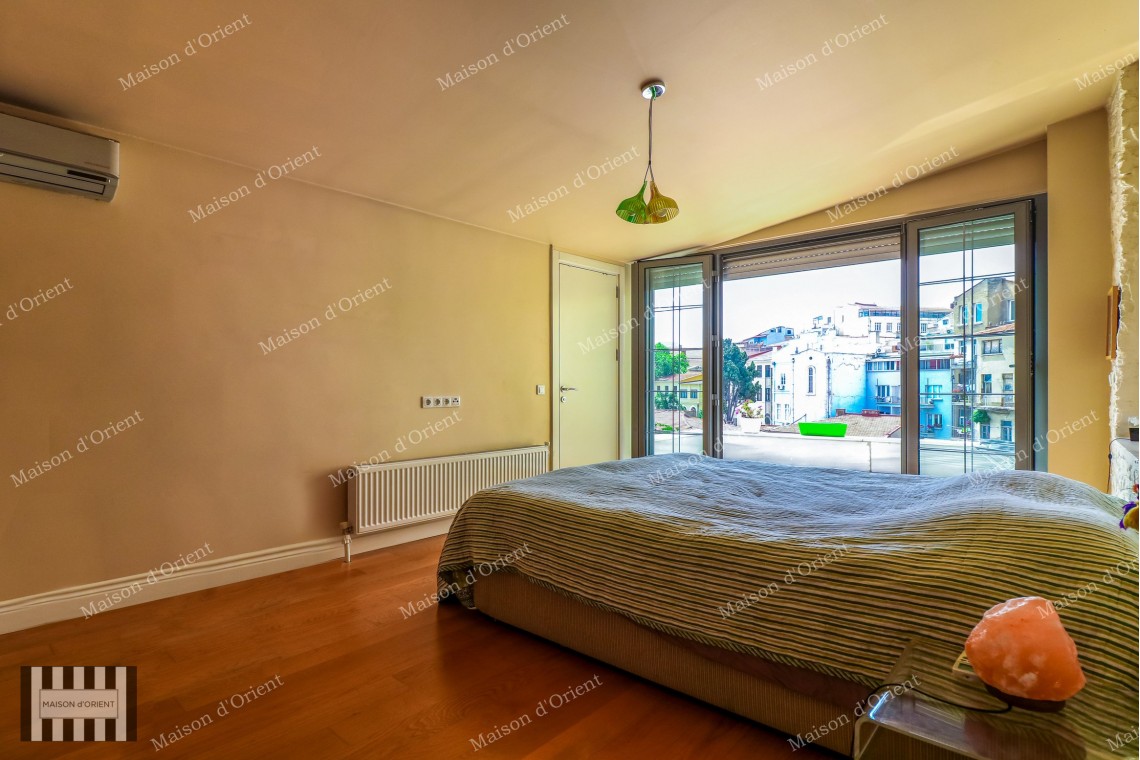 Furnished Duplex with Private Terrace for Sale in Cukurcuma