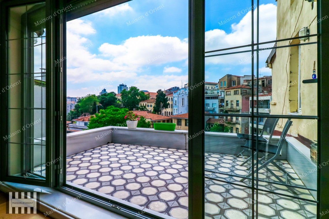 Furnished Duplex with Private Terrace for Sale in Cukurcuma