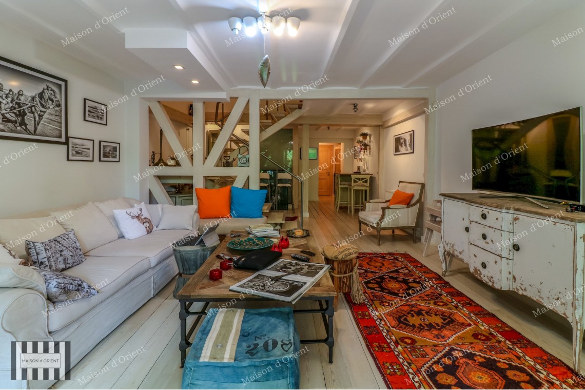 120sqm Furnished Garden Duplex for Rent in Galata