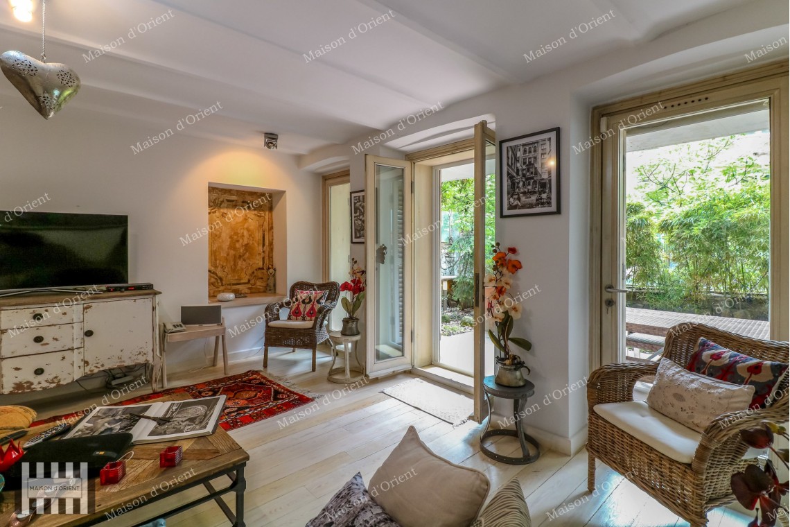 120sqm Furnished Garden Duplex for Rent in Galata