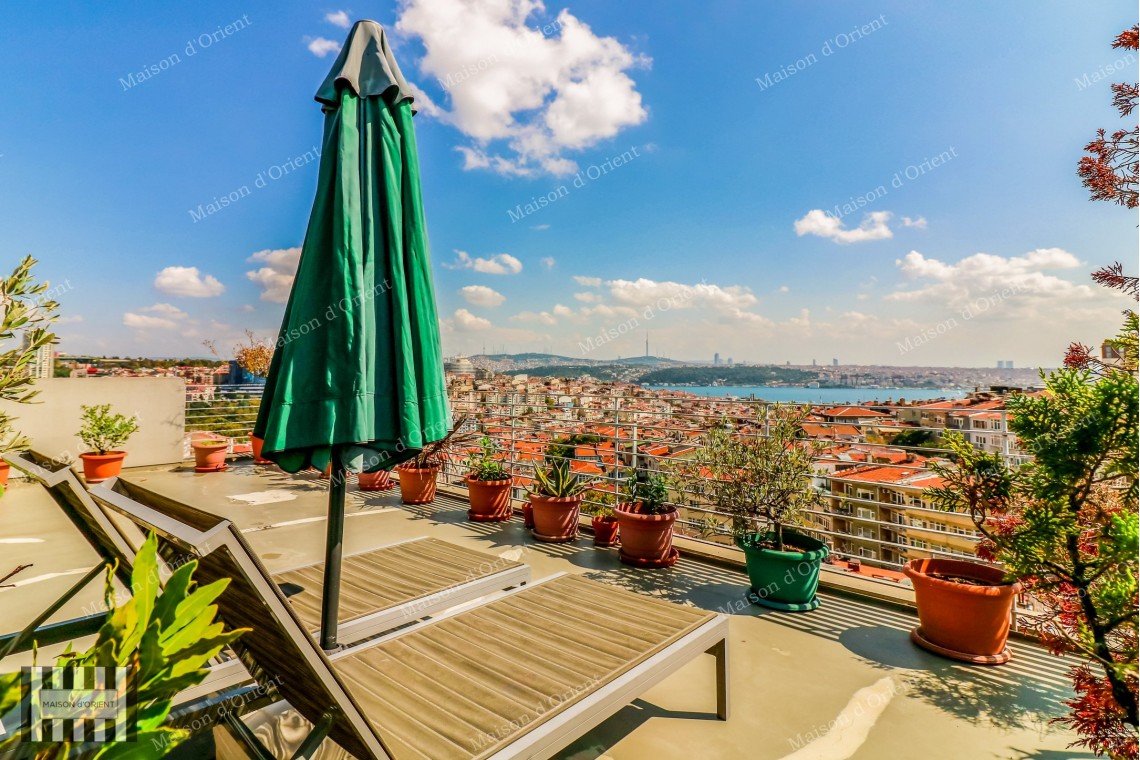 Penthouse Duplex with Terrace and View for Sale in Tesvikiye