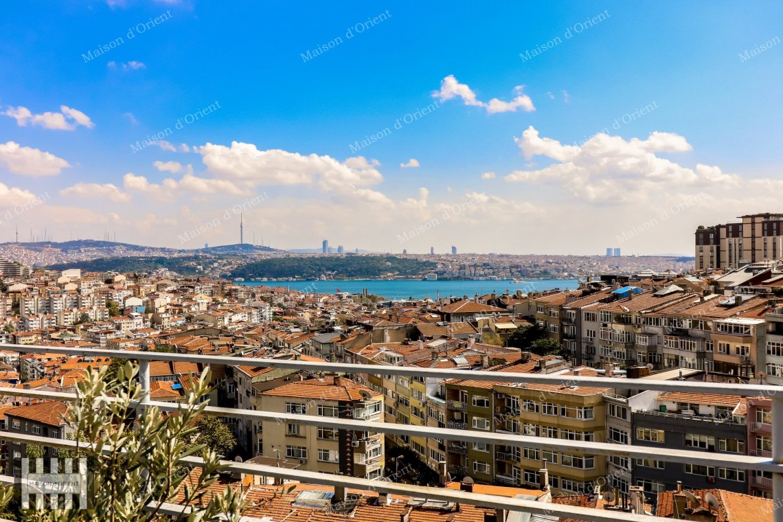 Penthouse Duplex with Terrace and View for Sale in Tesvikiye