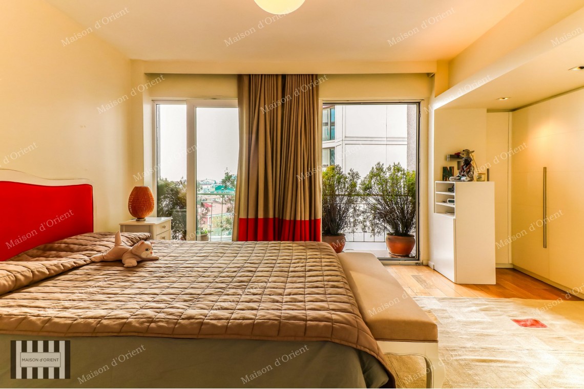 Fully Renovated 3+1 Flat with View for Sale in Teşvikiye