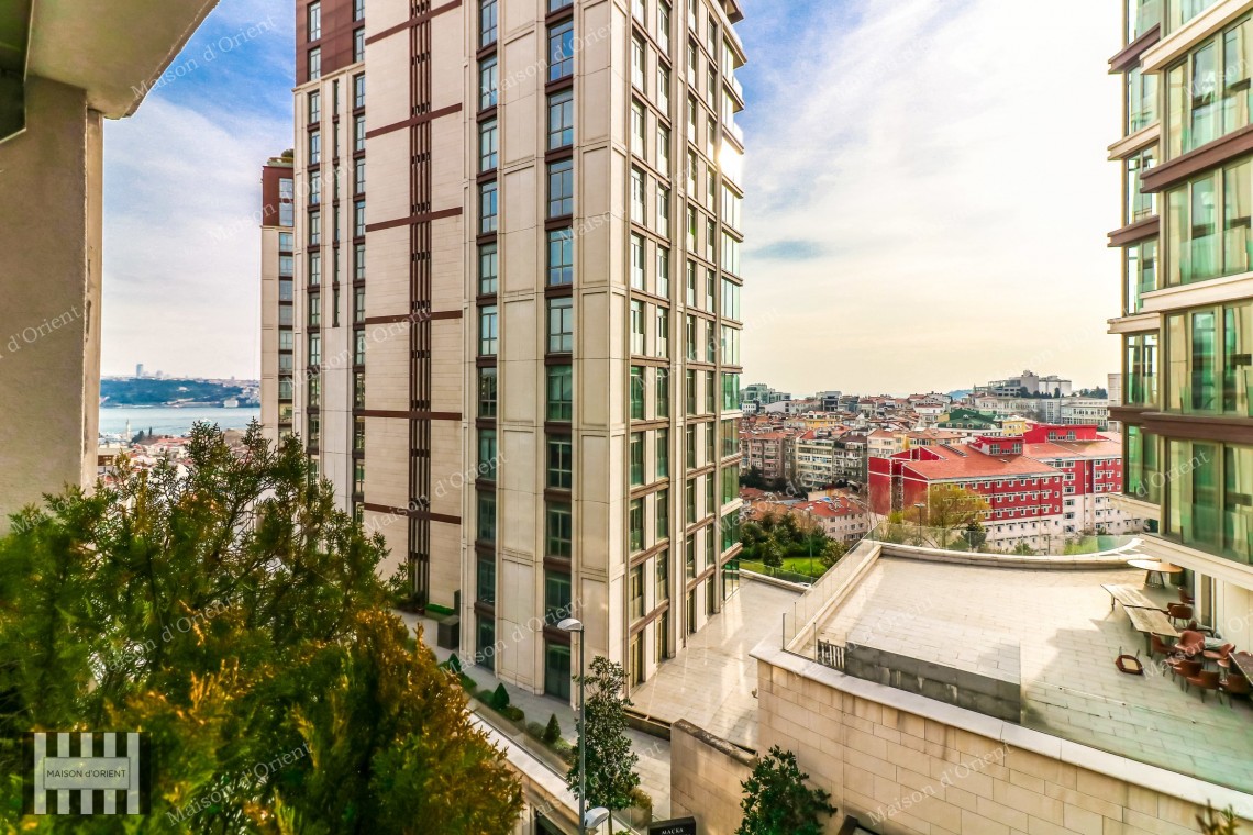 Fully Renovated 3+1 Flat with View for Sale in Teşvikiye