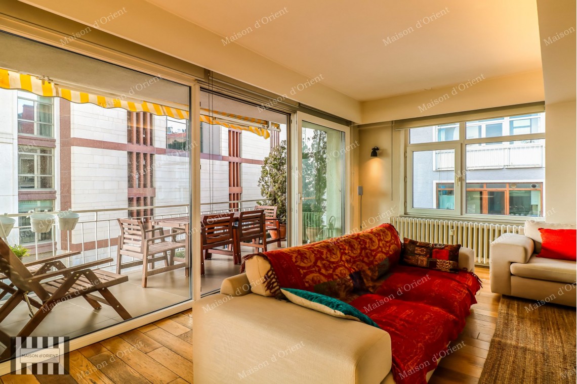 Fully Renovated 3+1 Flat with View for Sale in Teşvikiye