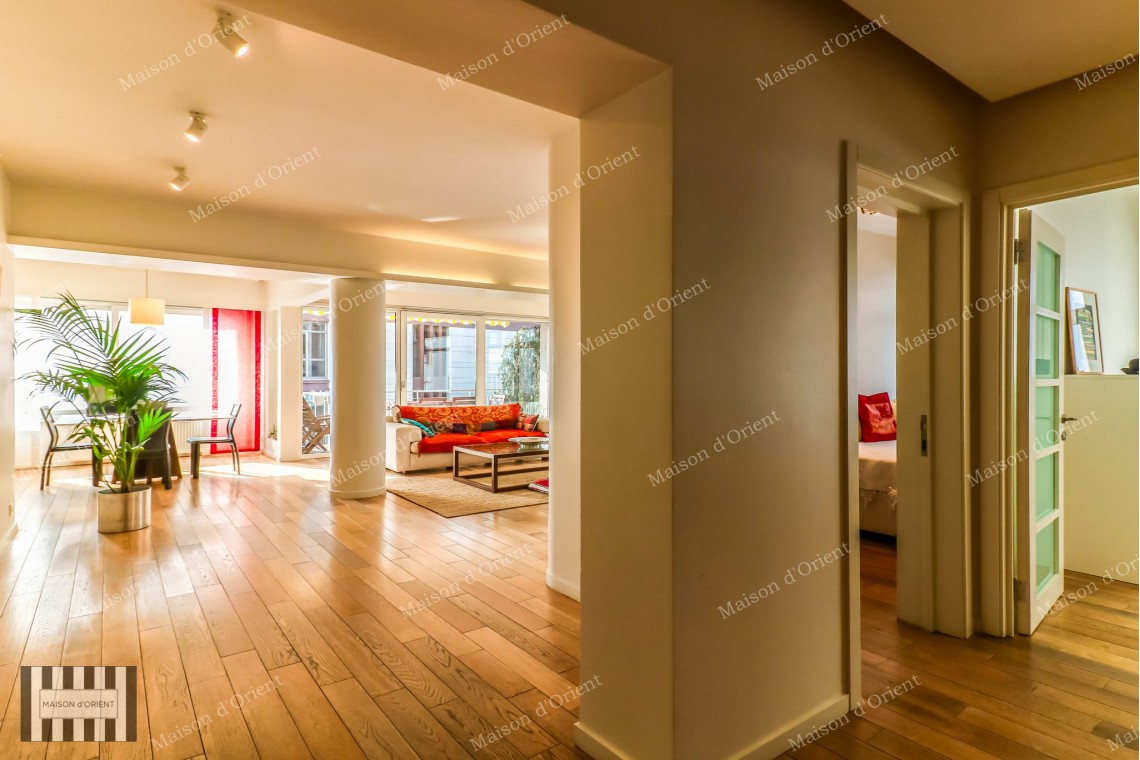 Fully Renovated 3+1 Flat with View for Sale in Teşvikiye