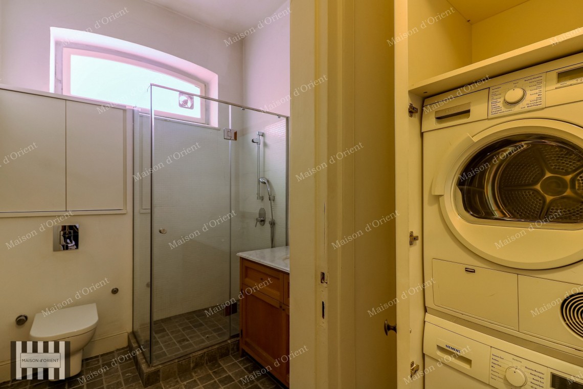 2+1 Rental Flat with Bosphorus View in Dogan Apartment