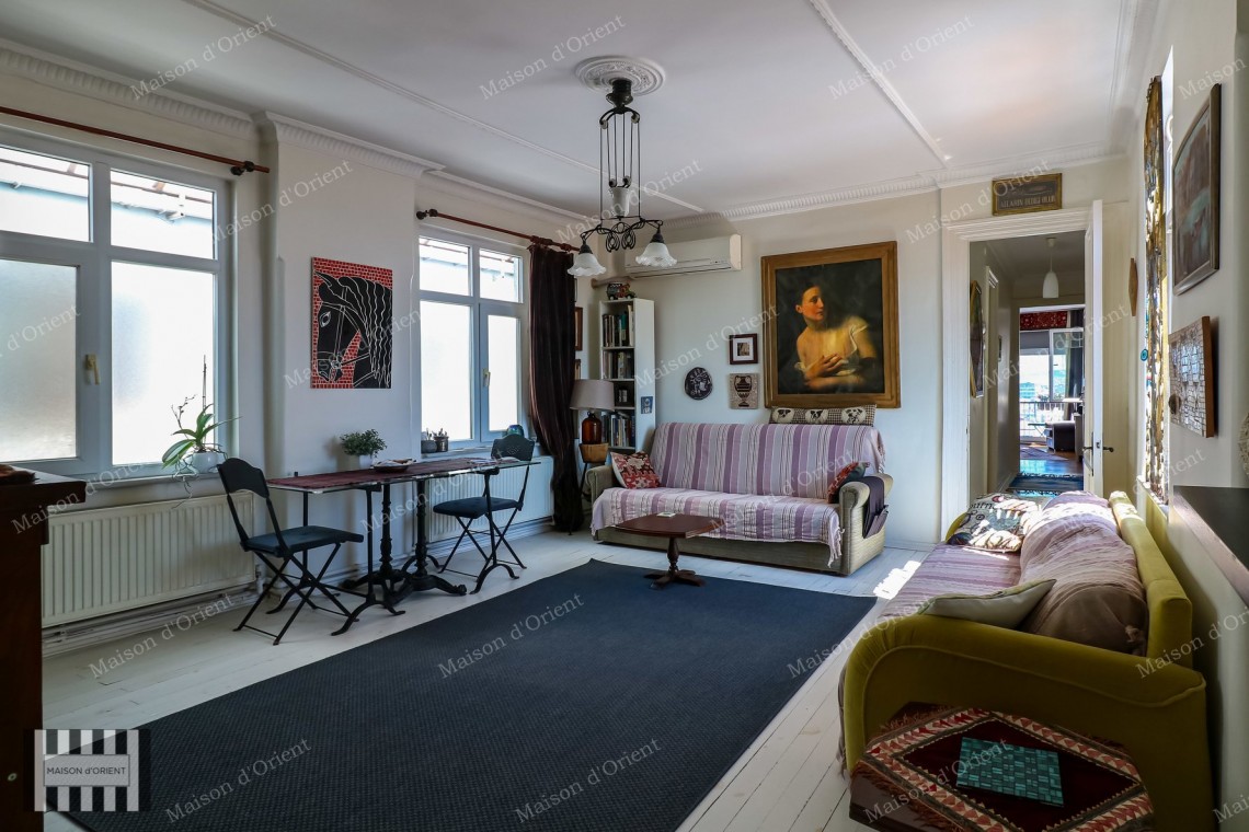 2+2 Aparment for Sale in Historical Building on Istiklal Street