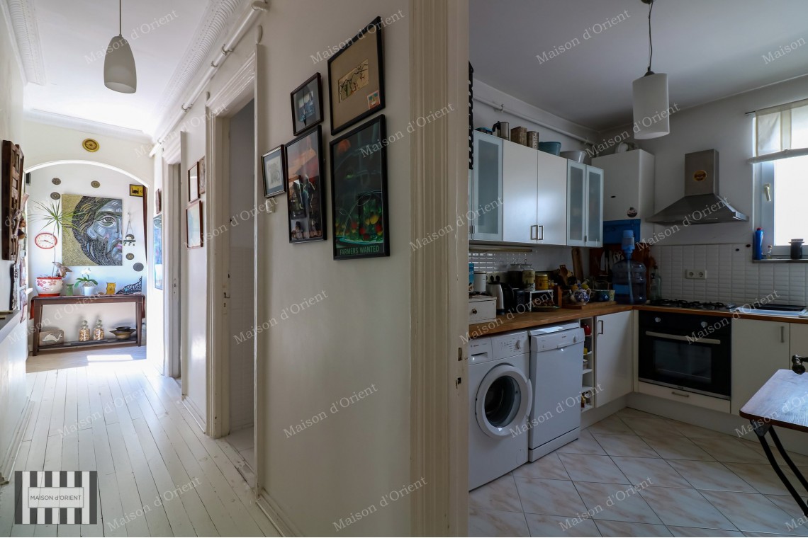 2+2 Aparment for Sale in Historical Building on Istiklal Street