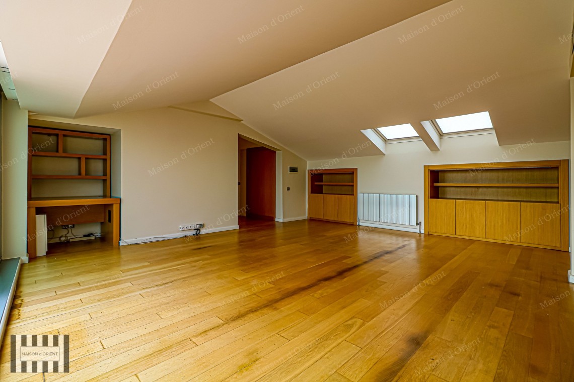 1+1 Apartment with Bosphorus View and Terrace for Rent in Cihangir