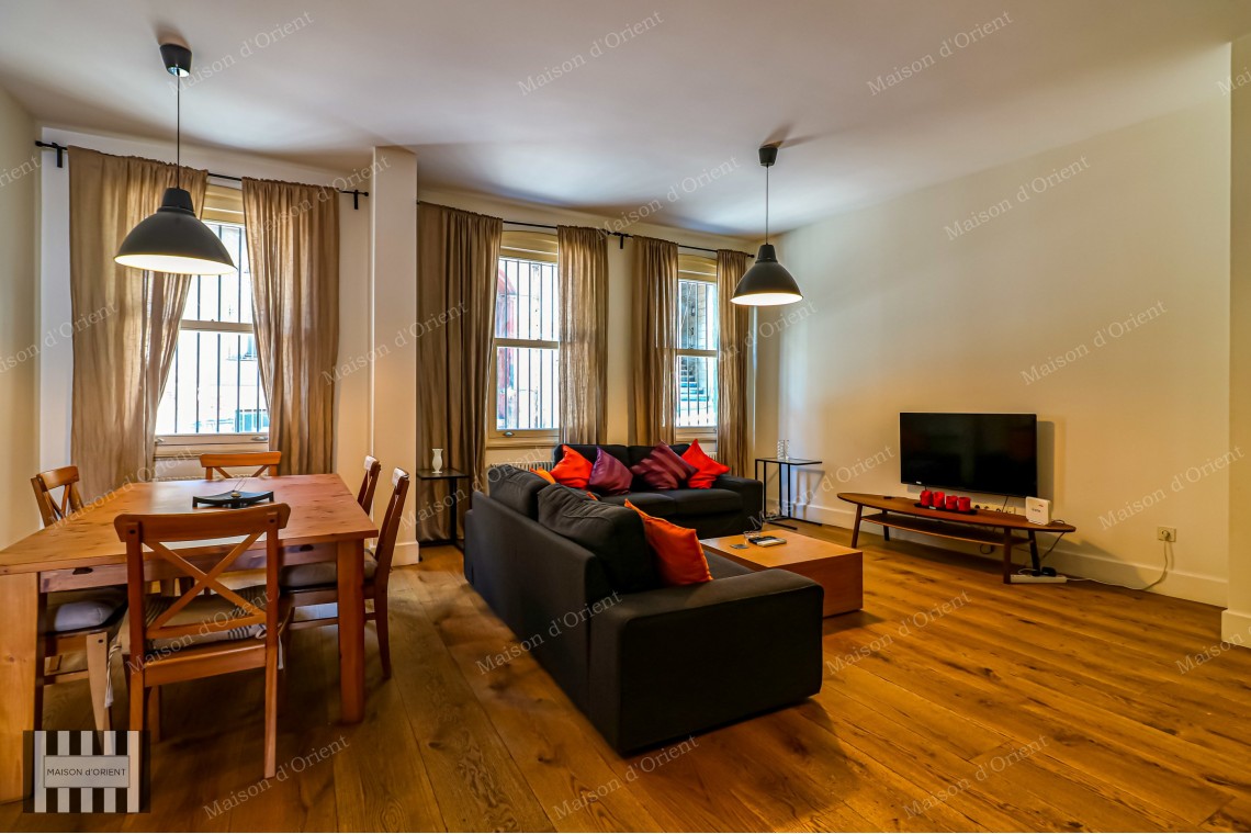 1+1 Furnished Flat for Rent with Golden Horn View in Aynalı Çeşme