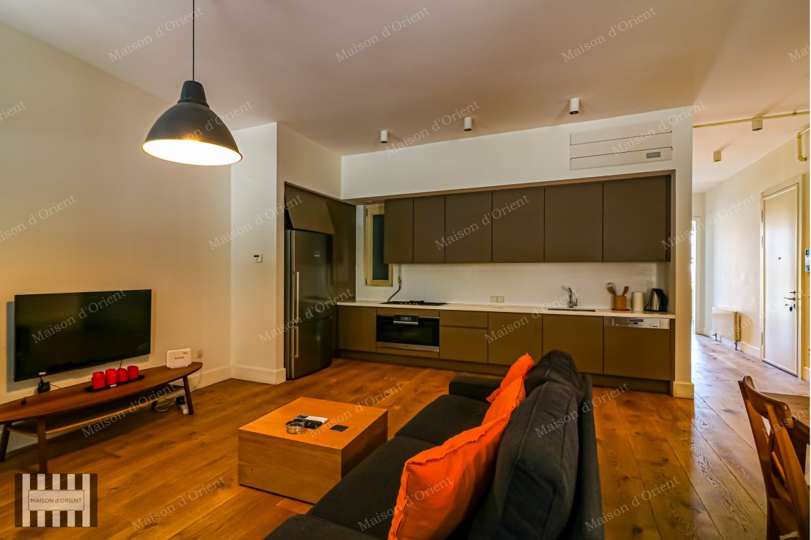 1+1 Furnished Flat for Rent with Golden Horn View in Aynalı Çeşme