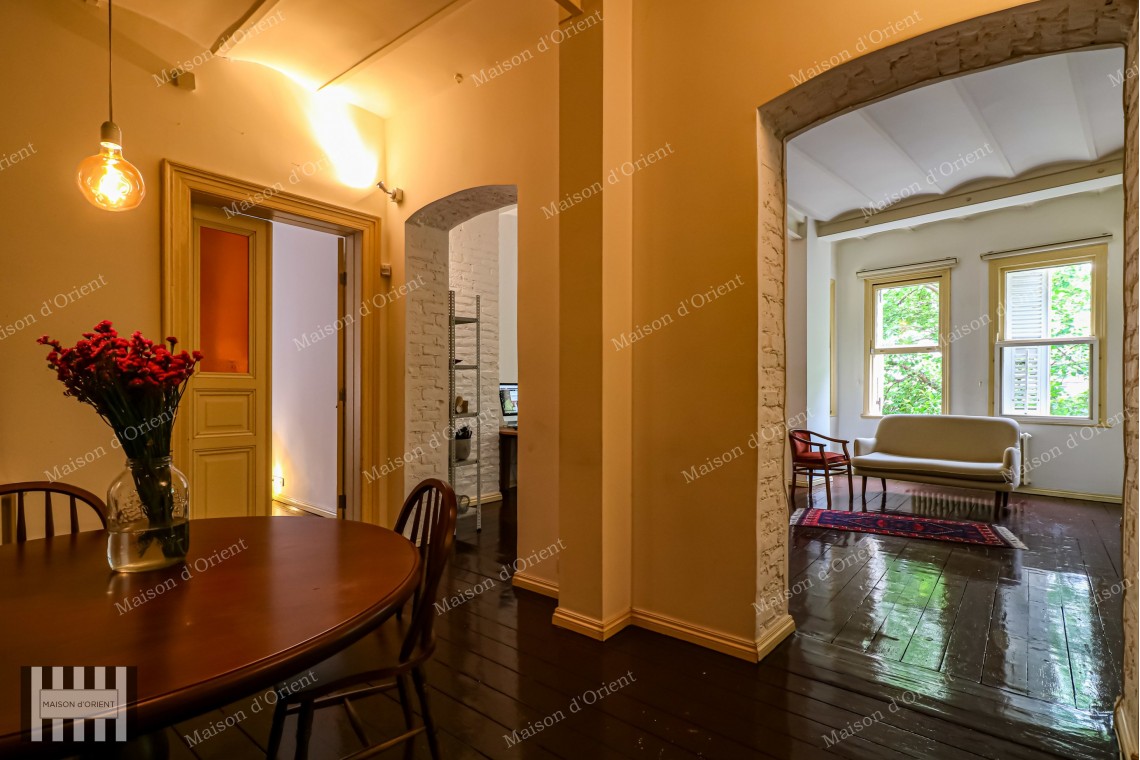 2+1 Furnished Flat for Rent in Galatasaray, Historical Apelyan Building