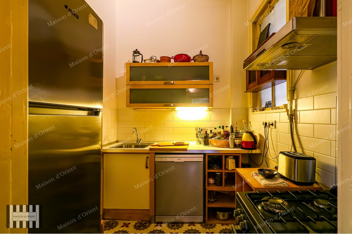 2+1 Furnished Flat for Rent in Galatasaray, Historical Apelyan Building