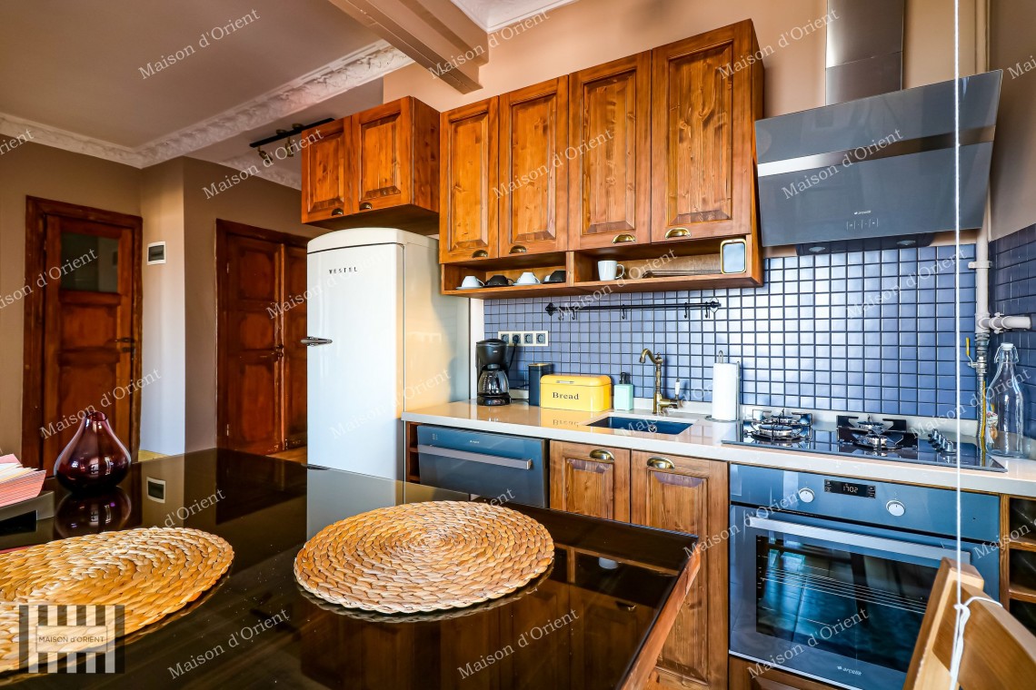 2+1 Furnished Apartment for Rent with Balcony and View in Galata