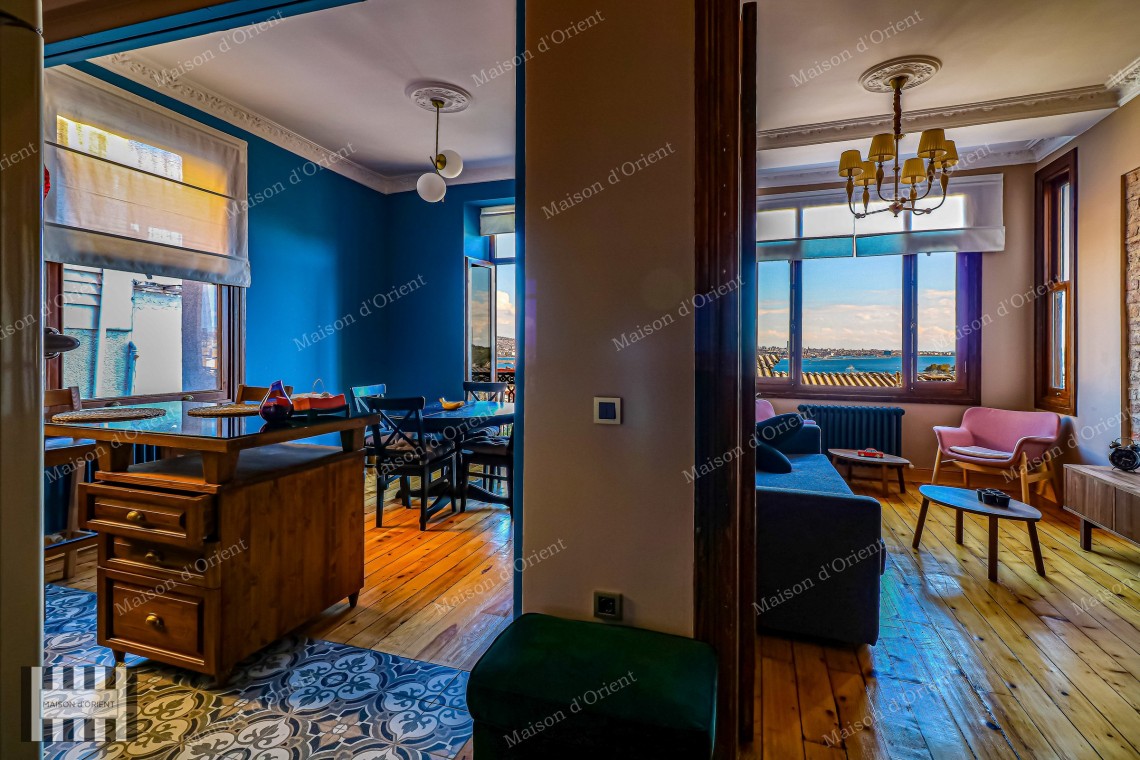 2+1 Furnished Apartment for Rent with Balcony and View in Galata