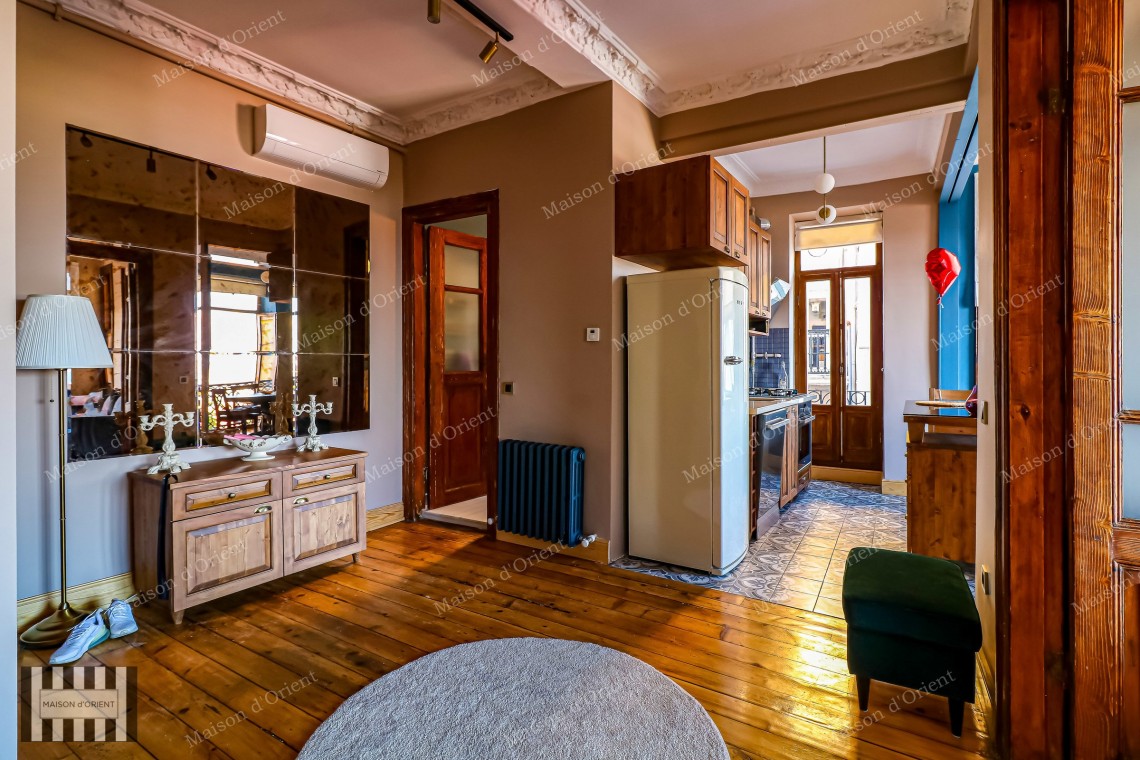 2+1 Furnished Apartment for Rent with Balcony and View in Galata