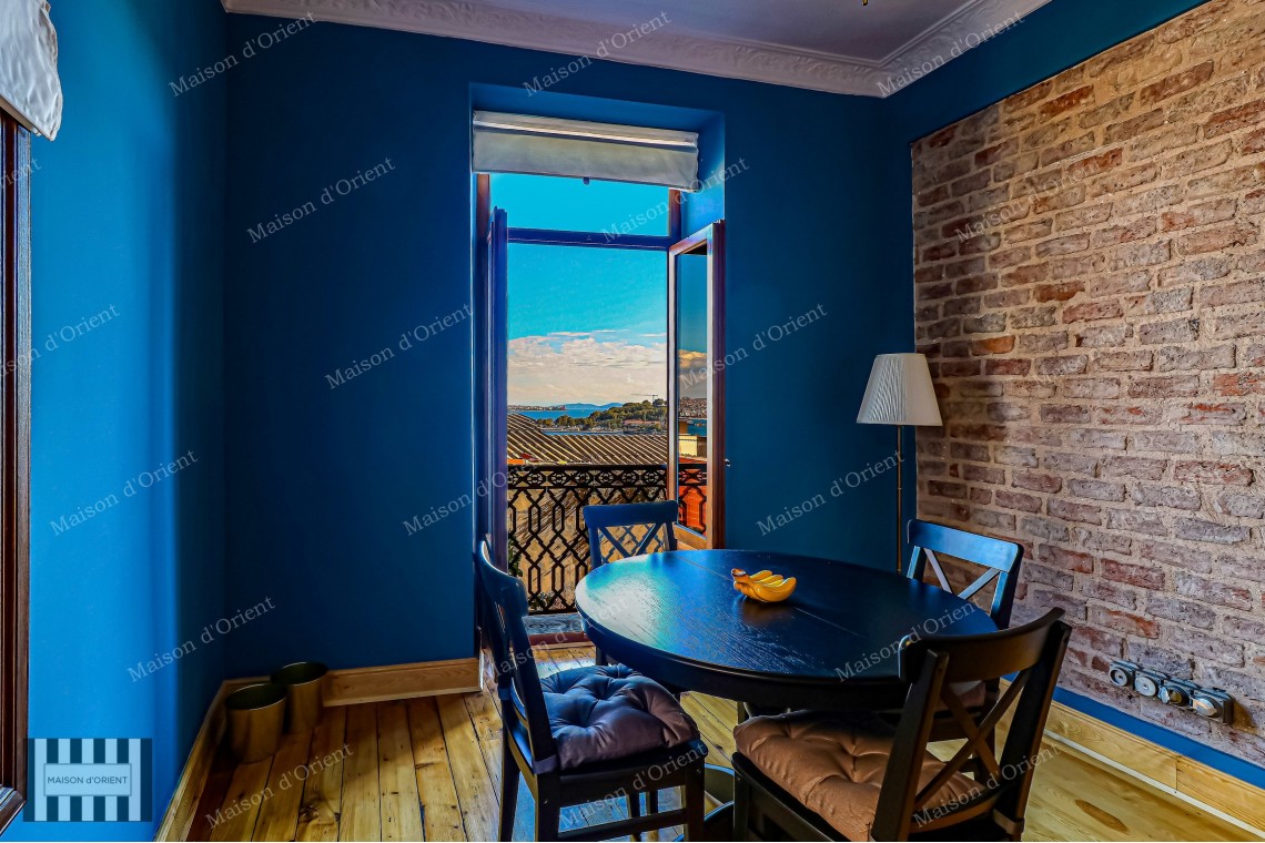 2+1 Furnished Apartment for Rent with Balcony and View in Galata