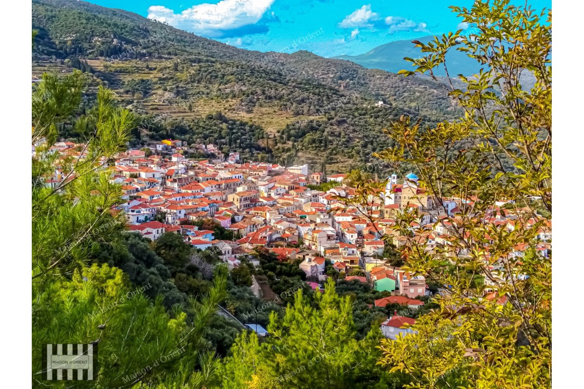 Three Greek Houses in Historic Pagondas Village, Samos