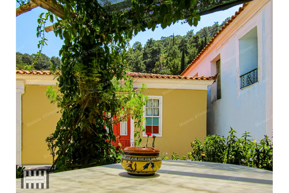 Three Greek Houses in Historic Pagondas Village, Samos