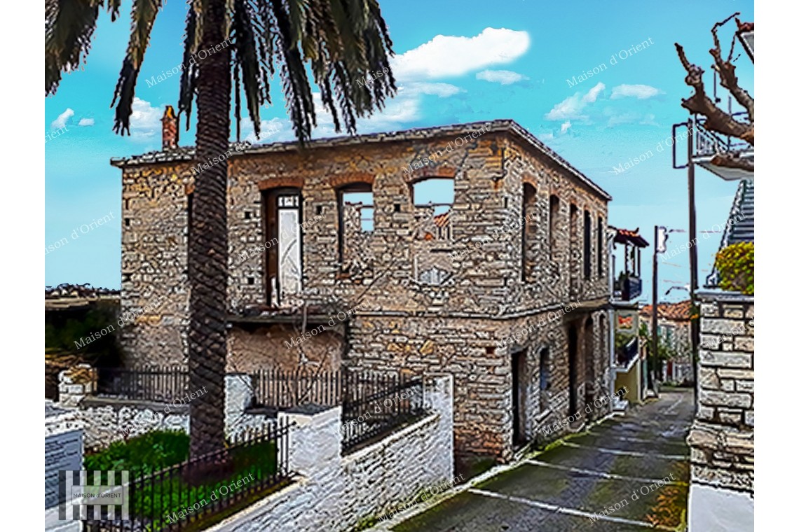 Three Greek Houses in Historic Pagondas Village, Samos