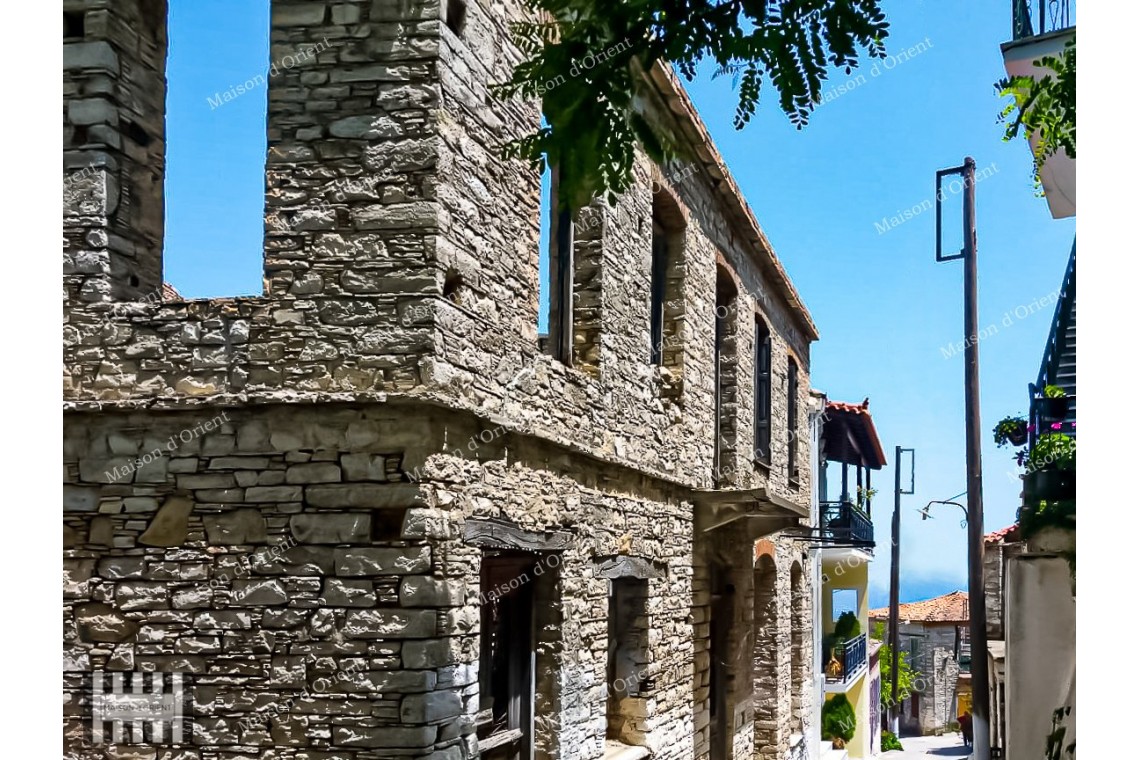 Three Greek Houses in Historic Pagondas Village, Samos