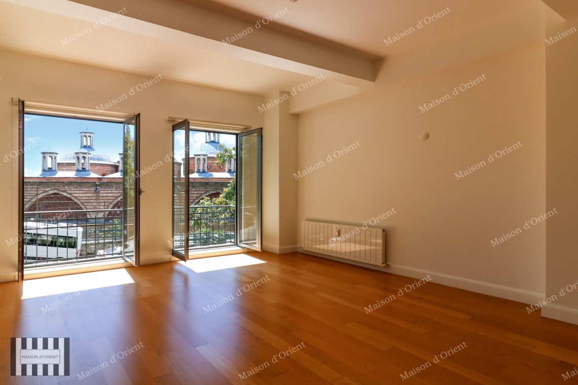 200sqm, 3+1 Flat with Tophane-i Amire View for Rent in Cihangir