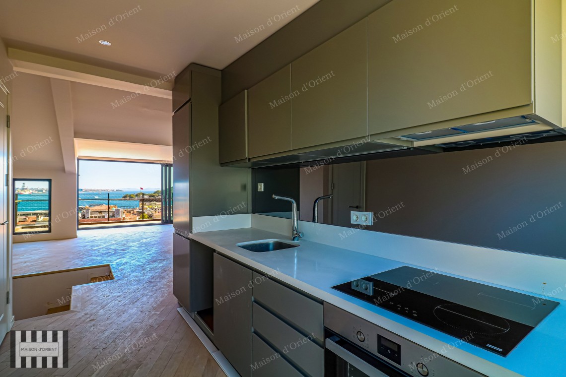 3+1 Duplex for Sale in New Project with Terrace and View, Galata