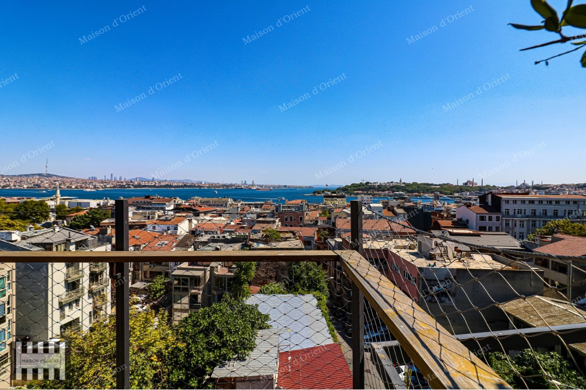 3+1 Duplex for Sale in New Project with Terrace and View, Galata