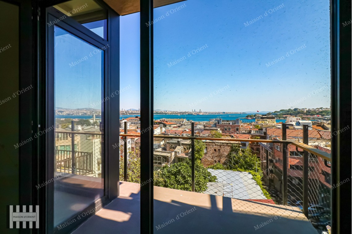 3+1 Duplex for Sale in New Project with Terrace and View, Galata