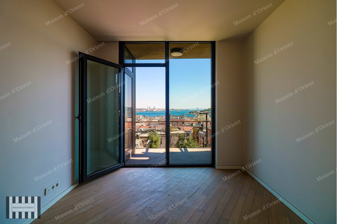 3+1 Duplex for Sale in New Project with Terrace and View, Galata