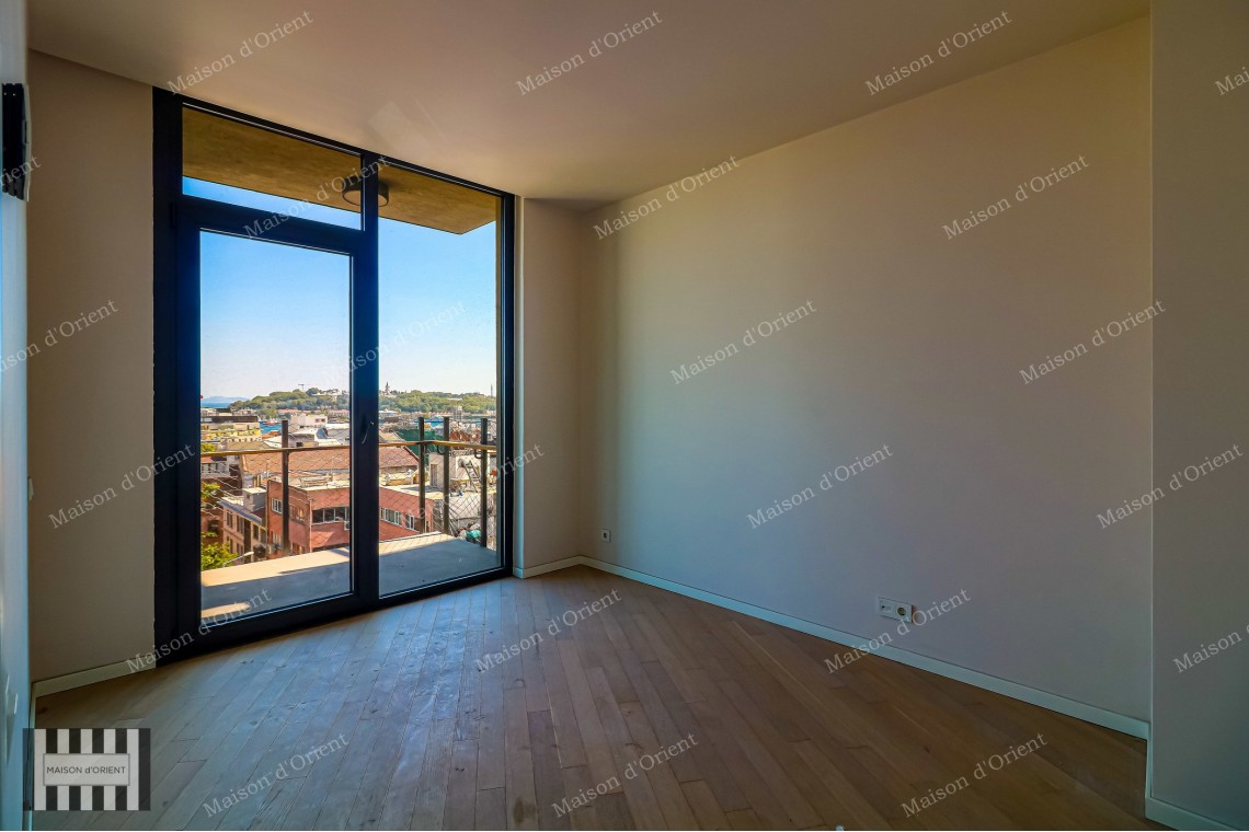 3+1 Duplex for Sale in New Project with Terrace and View, Galata