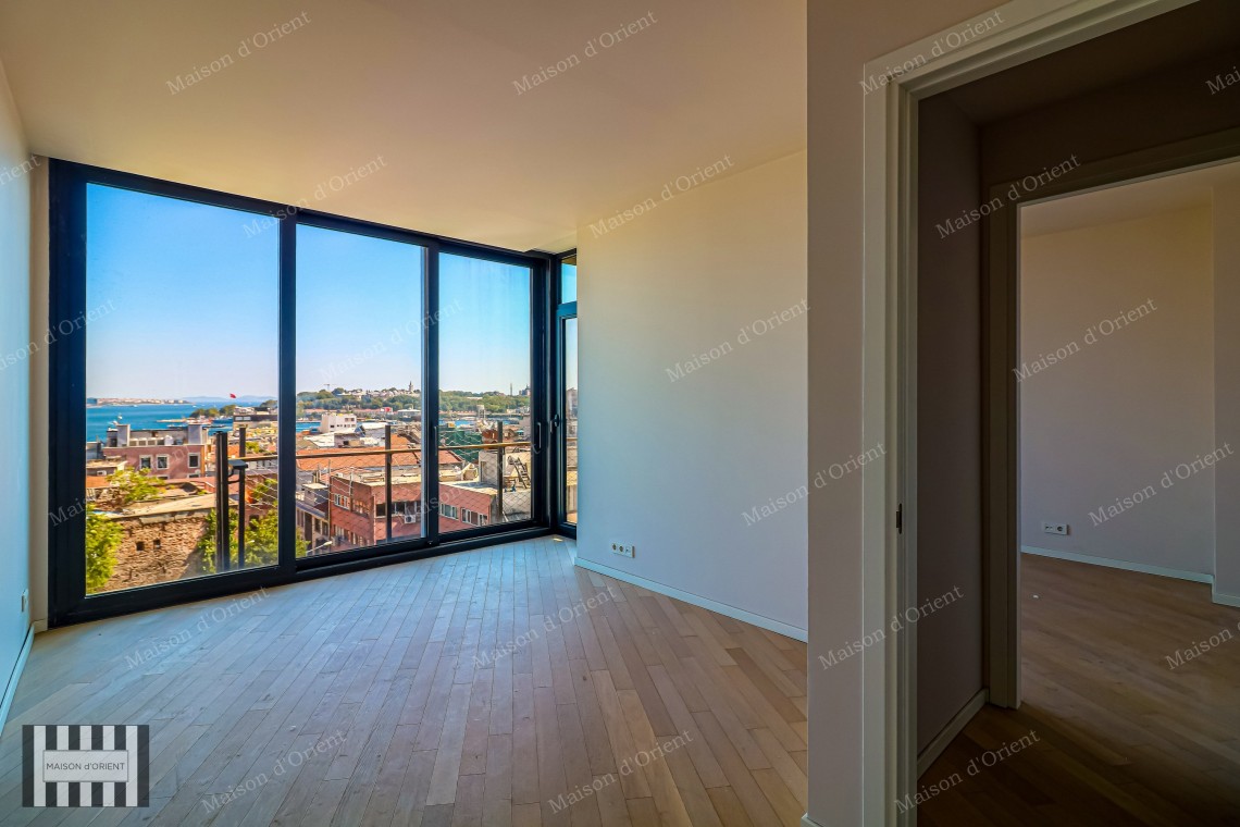 3+1 Duplex for Sale in New Project with Terrace and View, Galata