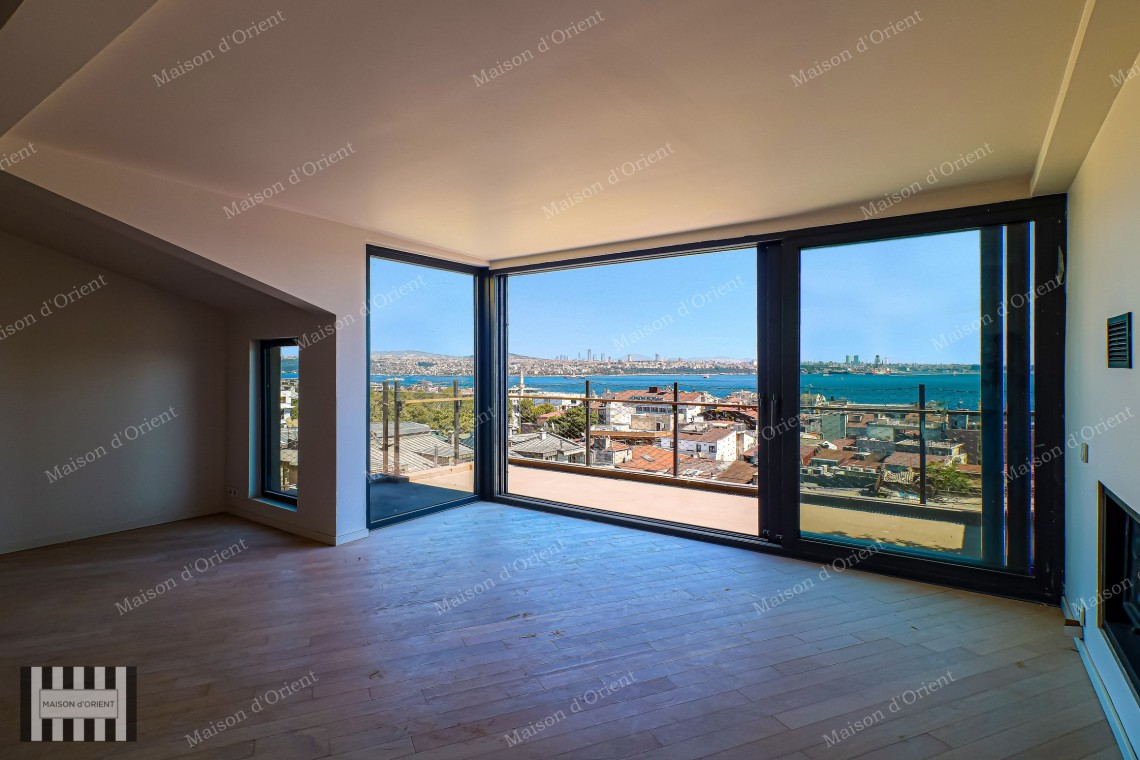 3+1 Duplex for Sale in New Project with Terrace and View, Galata