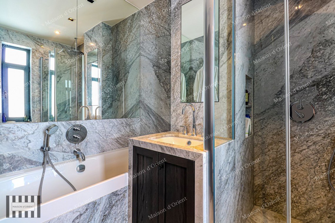 1+1 Flat for Sale with Panoramic View in Historical Building, Galata