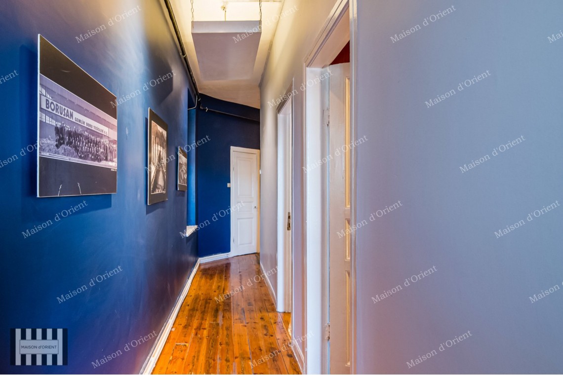 3+1 Furnished Apartment for Rent in Historical Building, Galata