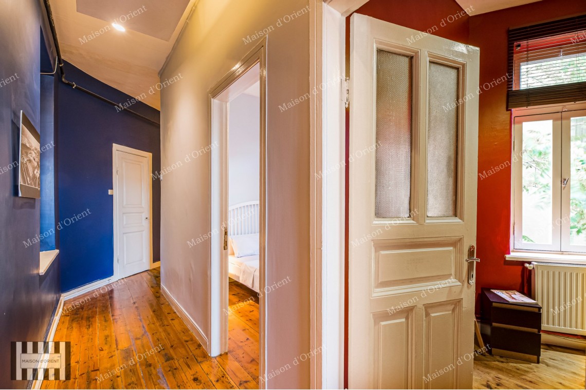 3+1 Furnished Apartment for Rent in Historical Building, Galata