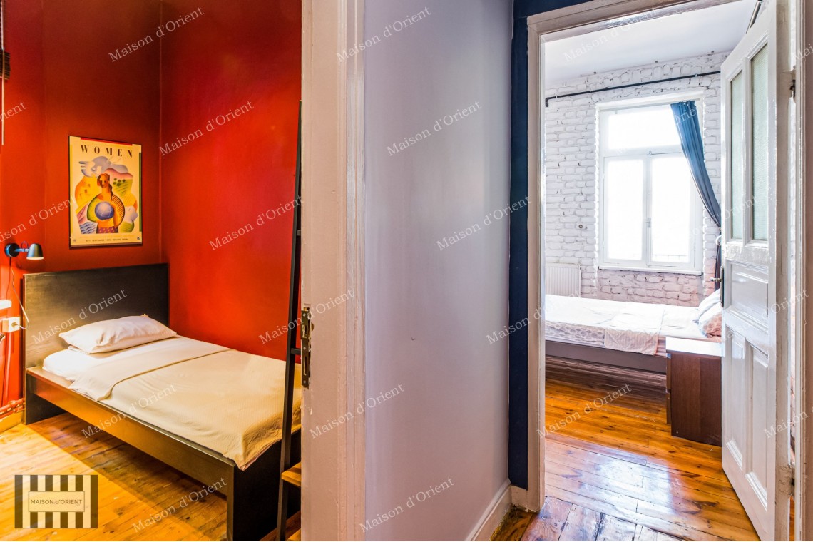 3+1 Furnished Apartment for Rent in Historical Building, Galata